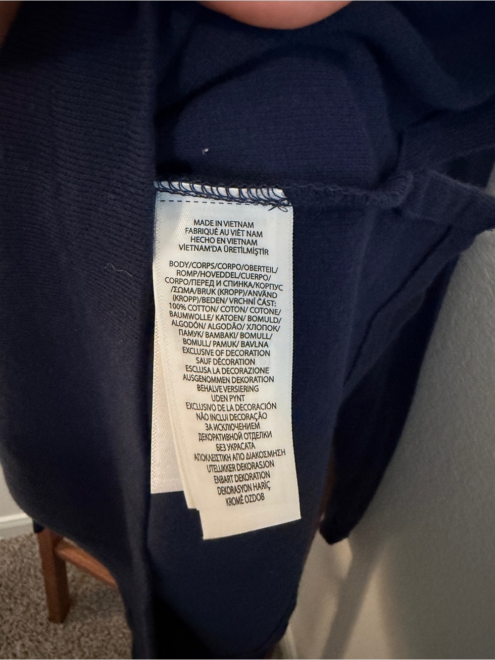 Polo Ralph Lauren Estate Rib Navy Quarter-Zip Pullover - Picture 5 of 6